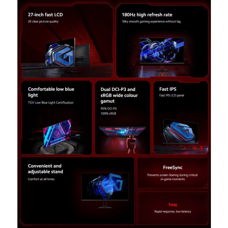 مانیتور گیمینگ شیائومی G27Qi سایز 27 اینچ
