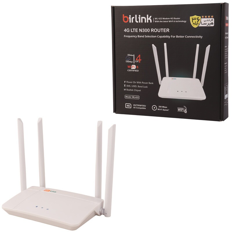 مودم روتر سیمکارتی 4G LTE بیرلینک WL422