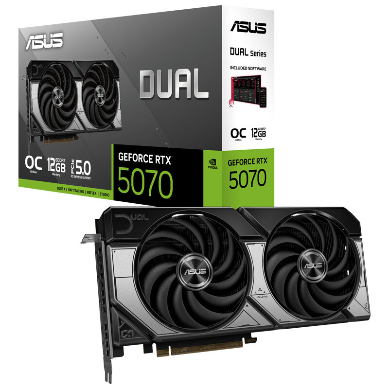 کارت گرافیک ASUS Dual GeForce RTX 5070 OC Edition 12GB GDDR7 192Bit