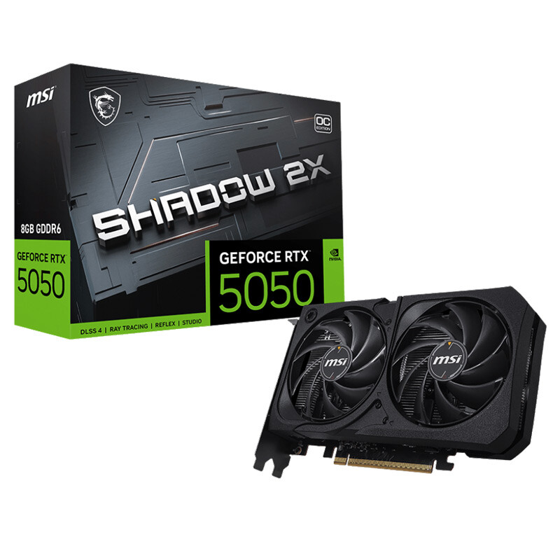 کارت گرافیک MSI GeForce RTX 5050 Shadow 2X OC 8GB GDDR6 128Bit