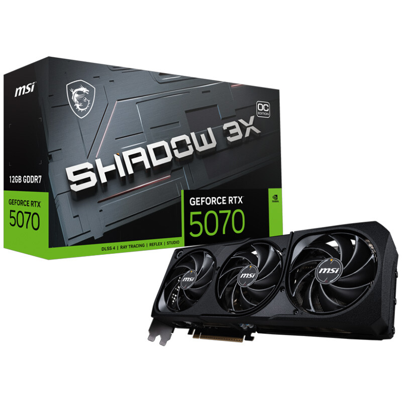 کارت گرافیک MSI GeForce RTX 5070 SHADOW 3X OC 12GB GDDR7 192Bit