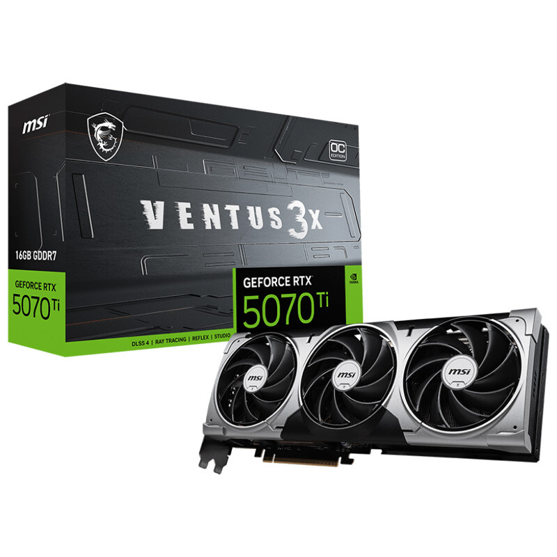 کارت گرافیک MSI GeForce RTX 5070 Ti 16GB VENTUS 3X OC GDDR7 256Bit