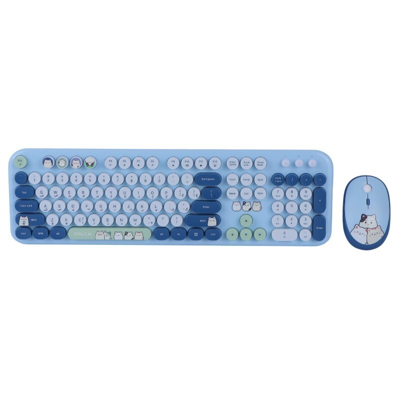 کیبورد و موس بی سیم مافی Silly Cat